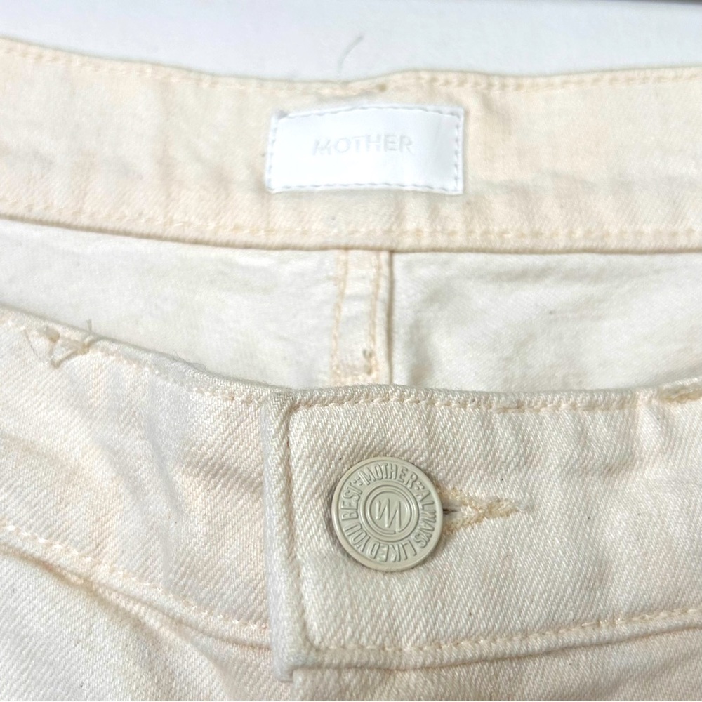 Mother NWT The Dazzler "Ouch" Shift Jeans in Cream- Size 28 - Picture 7 of 15
